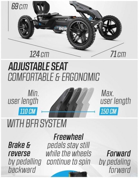 BERG Rally DRT Black 3 Gears